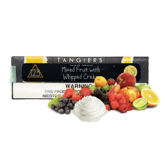 Тютюн Tangiers Noir №123 Mixed fruit with whipped cream (Мікс Фруктів із вершками, 250 г) Чорна упаковка