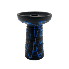 Глиняная чаша Gusto Bowls Classic Phunnel Black Blue (синяя поливка)