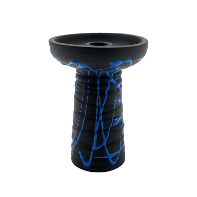 Глиняная чаша Gusto Bowls Classic Phunnel Black Blue (синяя поливка)