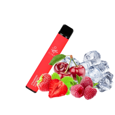 Elf Bar 1500 Strawberry raspberry cherry ice (Клубника Малина Вишня Лёд) Одноразовый POD