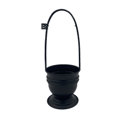 Корзина для угля Орнамент Big Black (Чёрный, Большая)