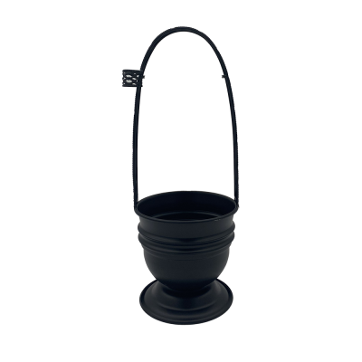 Корзина для угля Орнамент Big Black (Чёрный, Большая)