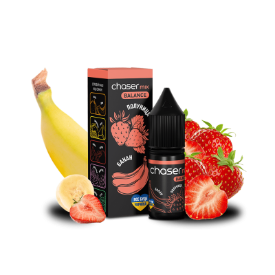 Рідина Chaser Mix Strawberry Banana Balance (Полуниця Банан, 60 мг, 10 мл)