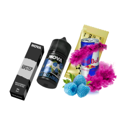 Набор для самозамеса Chaser Nova Red Bull&Blue Raspberry (Энергетик Черника Малина, 50 мг, 30 мл)