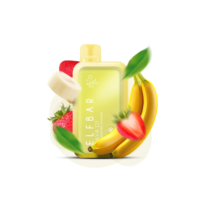 Elf Bar Raya D1 13000 Strawberry Banana (Клубника Банан) Одноразовый POD