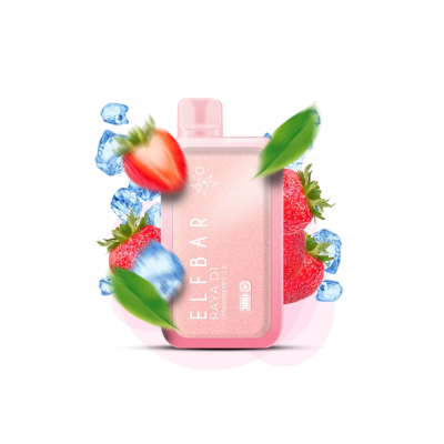 Elf Bar Raya D1 13000 Strawberry Ice (Клубника Лёд) Одноразовый POD