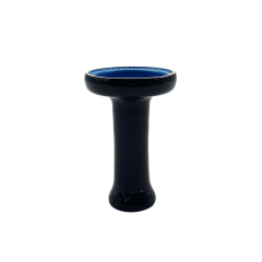 Глиняна чаша 2x2Hookah Flat Blue v2 (Чорний, Синій)
