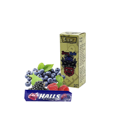 Жидкость Creepy Berry halls (Ягодный Холс, 50 мг, 30 мл)