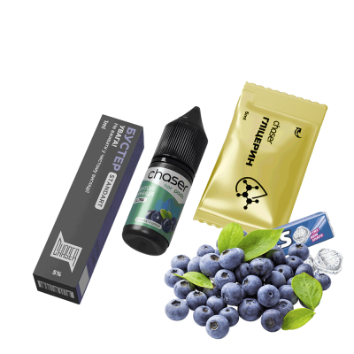 Набір для самозамішування Chaser Blueberry Menthol Ultra (Чорниця Ментол, 50 мг, 10 мл)