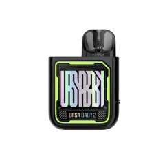 Lost Vape Ursa Baby 2 900 Tech Black x Fancy Maze (Чёрный с зелёным, с картриджем) Многоразовый POD