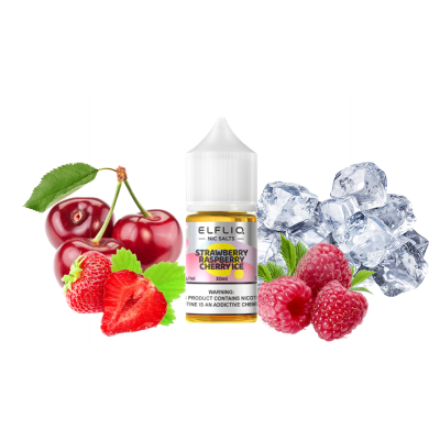 Жидкость Elfliq Strawberry Raspberry Cherry Ice (Клубника Малина Вишня Лёд, 50 мг, 30 мл)