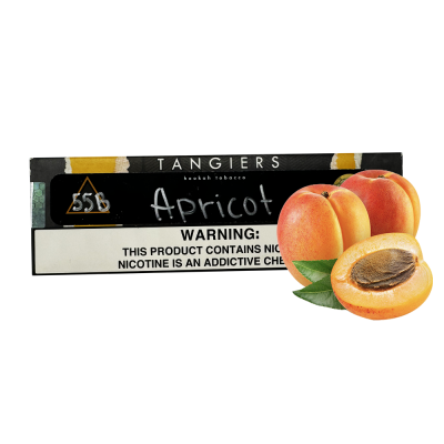 Тютюн Tangiers Noir №55В Apricot (Абрикос, 250 г) Чорна упаковка