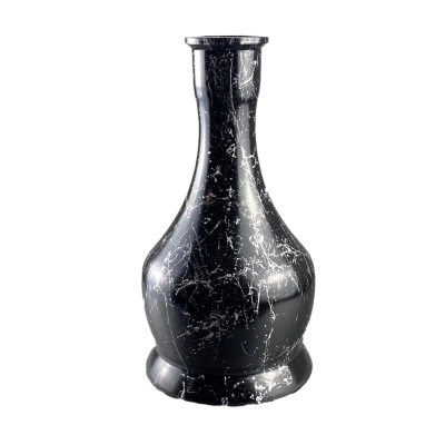 Колба для кальяна Колокол Silver Splash (Чёрный, серебристые разводы) 