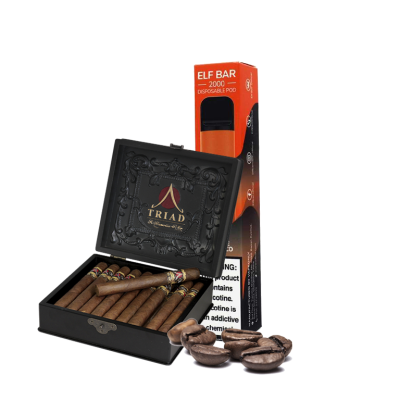 Elf Bar 2000 Coffee Tobacco (Кава І Тютюн) Одноразовий POD