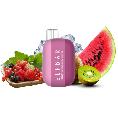 Elf Bar Ri3000 Watermelon Kiwi Berry Ice (Арбуз Киви Ягоды Лед) Одноразовый POD
