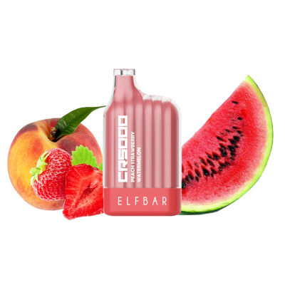 Elf Bar CR5000 Peach Strawberry Watermelon (Персик Полуниця Кавун) Одноразовий POD