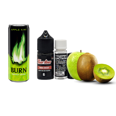 Набор для самозамеса Turbo Turbo Energy (Энергетик Киви-Яблоко, 50 мг, 30 мл)
