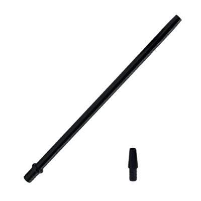Мундштук для кальяна из алюминия Stick Black (Чёрный, с коннектором)