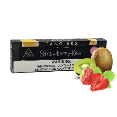 Табак Tangiers Noir №62 Strawberry Kiwi (Клубника Киви, 250 г) Чёрная упаковка