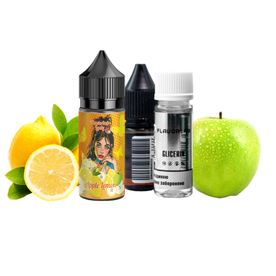 Набор для самозамеса Flavorlab Lady Apple lemon (Яблоко лимон, 50 мг, 30 мл)