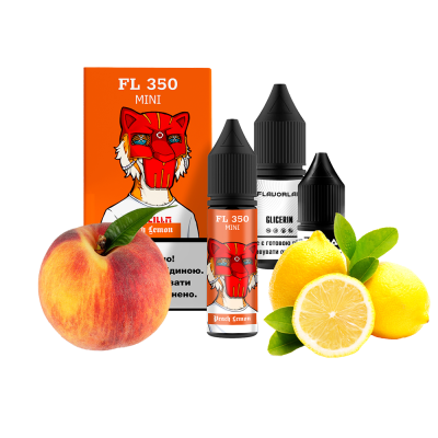 Набір для самозамішування Flavorlab FL350 mini Peach Lemon (Персик лимон, 50 мг, 15 мл)