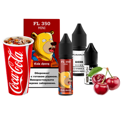 Набір для самозамішування Flavorlab FL350 mini Cola Cherry (Кола Вишня, 50 мг, 15 мл)