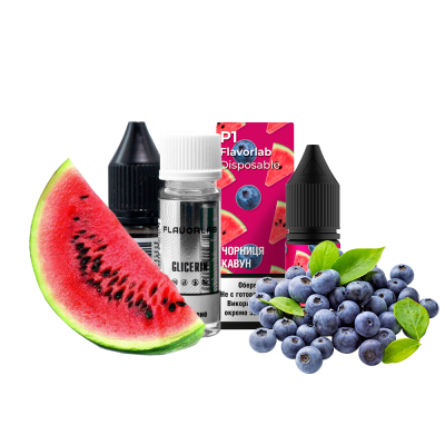 Набор для самозамеса Flavorlab Р1 Черника Арбуз (50 мг, 10 мл)