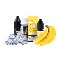 Набор для самозамеса Flavorlab Puff Banana ice (Банан Лёд, 50 мг, 10 мл)