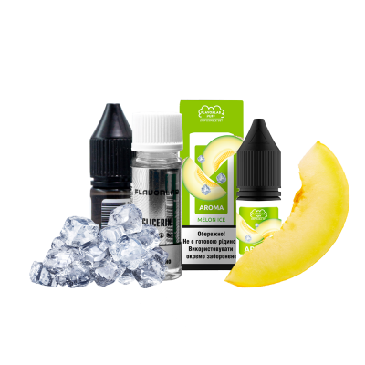 Набор для самозамеса Flavorlab Puff Melon ice (Дыня Лёд, 50 мг, 10 мл)
