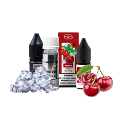 Набор для самозамеса Flavorlab Puff Cherry mentol (Вишня ментол, 50 мг, 10 мл)