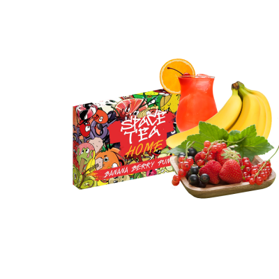 Кальянная чайная смесь Space Tea Home Banana Berry Punch (Банана Берри Пунш, 40 г)