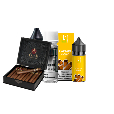 Набор для самозамеса Flavorlab Aroma MAX Strong Capitan black (Капитан блэк, 50 мг, 30 мл)