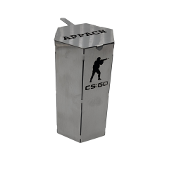 Колпак для кальяна Appach CS GO Silver (Металлик)