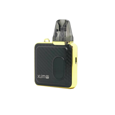 OXVA Xlim SQ Pro Kit 1200 Gold Carbon (Чёрно-золотистый, с картриджем) Многоразовый POD