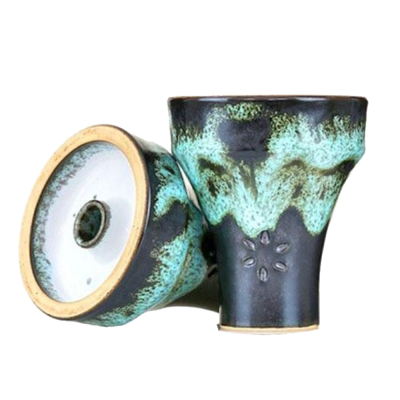 Глиняная чаша Solaris Triton (Сине-зелёная глазурь)