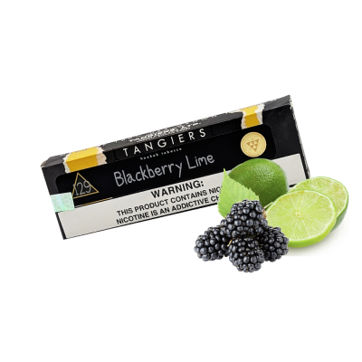Табак Tangiers Noir №129 Blackberry Lime (Ежевика Лайм, 100 г) Чёрная упаковка