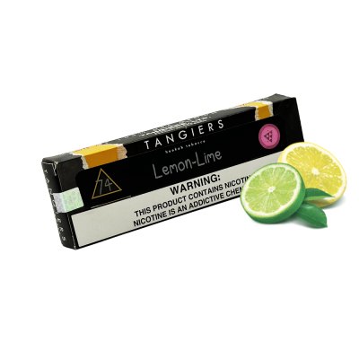 Тютюн Tangiers Noir №74 Lemon lime (Лимон Лайм, 100 г) Чорна упаковка