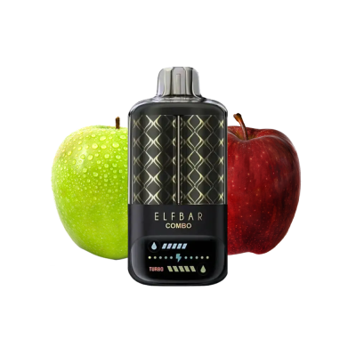 Elf Bar 25000 Combo Green Apple & Double Apple Shisha (Зелёное и Двойное Яблоко ) Одноразовый POD