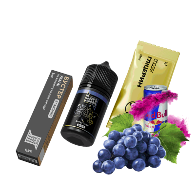 Набір для самозамішування Chaser Black Energy Grape Ultra (Виноградний Енергетик, 65 мг, 30 мл)