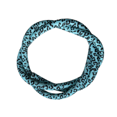 Силиконовый шланг для кальянаCarbon Leopard Laguna (Бирюзовый)