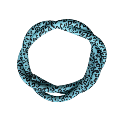 Силиконовый шланг для кальянаCarbon Leopard Laguna (Бирюзовый)