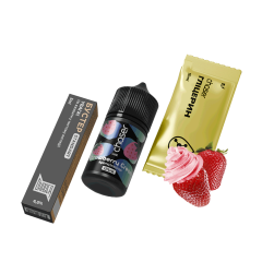 Набор для самозамеса Chaser Lux Strawberry Cream (Клубника Сливки, 65 мг, 30 мл)