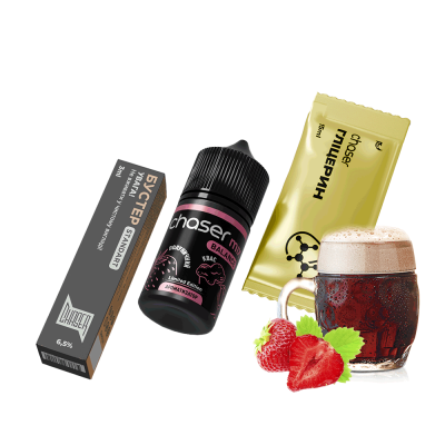 Набор для самозамеса Chaser Mix Strawberry Kvas Ultra (Клубника Квас, 65 мг, 30 мл)