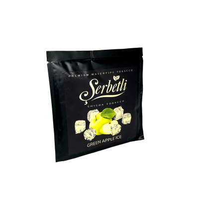 Табак Serbetli Green Apple Ice (Зелёное Яблоко Лёд, 100 г)