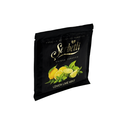 Тютюн Serbetli Lemon Lime Mint (Лимон Лайм М'ята, 100 г)