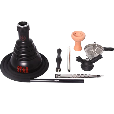 Кальян Amy 4-Stars 440 silver (металевий, повний комплект)