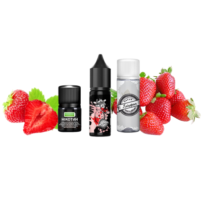 Набор для самозамеса Hype Kit Strawberry (Клубника, 50 мг, 15 мл)