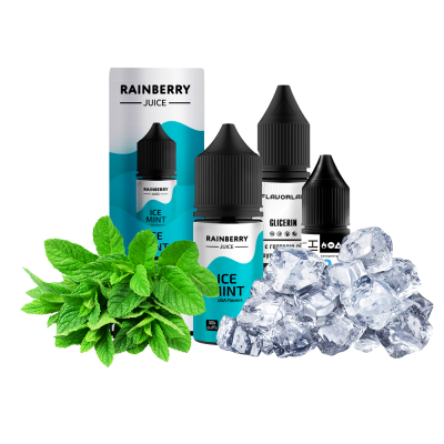 Набір для самозамішування Flavorlab Rainberry Juice Ice mint (М'ята Лід, 65 мг, 30 мл)