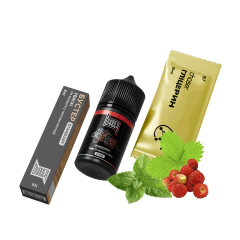 Набор для самозамеса Chaser Black Wild Strawberry Mint Ultra (Земляника Мята, 50 мг, 30 мл)
