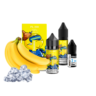 Набір для самозамішування Flavorlab FL350 Ice Banana (Банан Лід, 50 мг, 30 мл)
